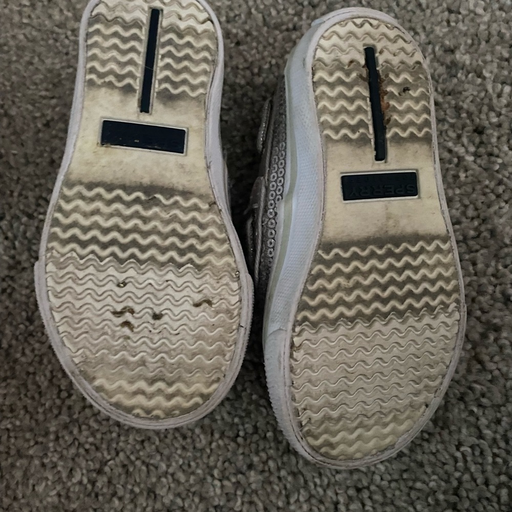 Silver sequin sperrys - Picture 2 of 3